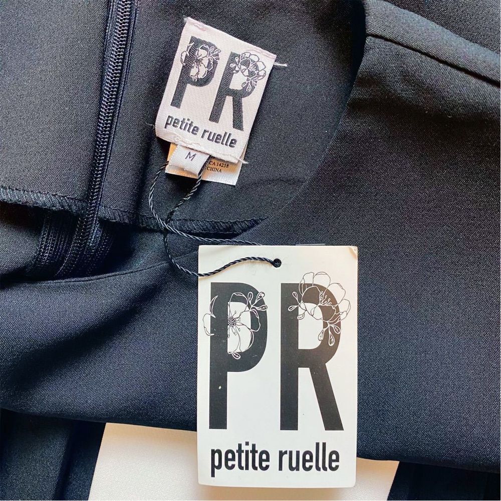 PR Petite Ruelle Pleated ColorBlock Dress- Size Medium - Picture 6 of 6